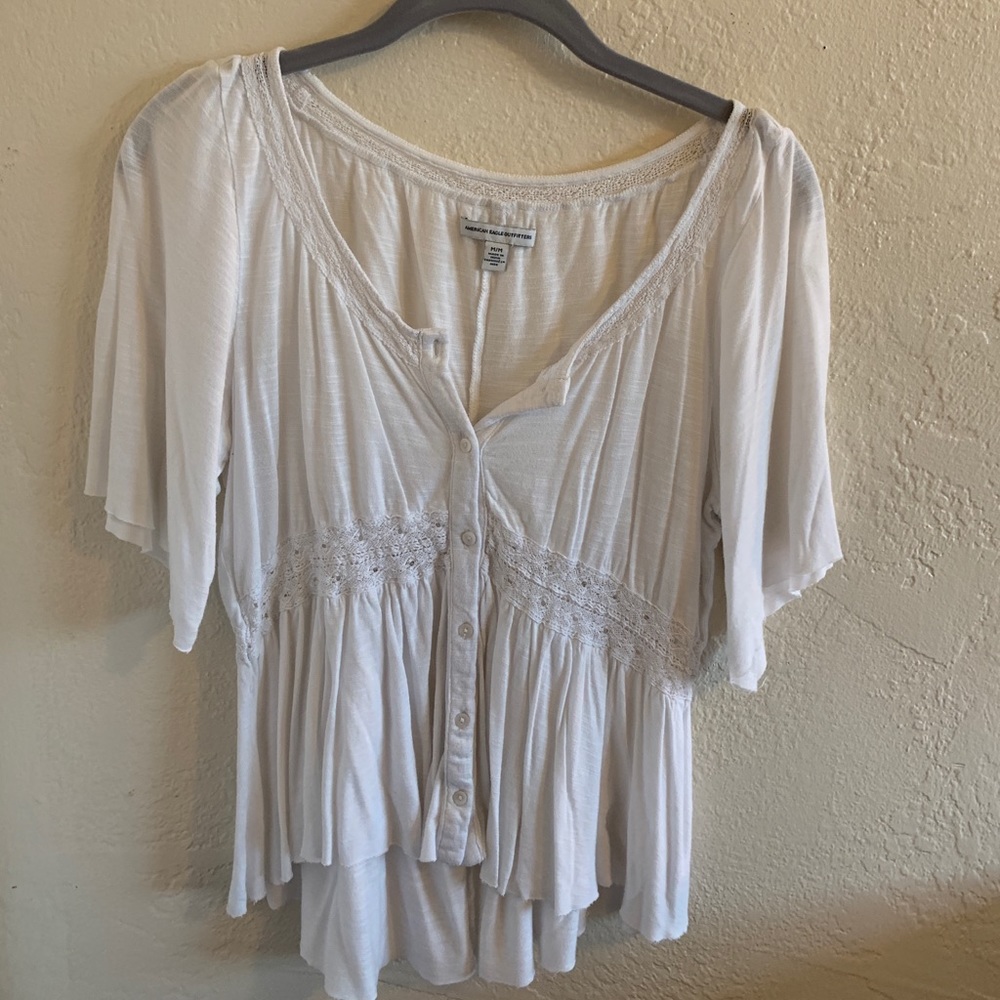 White American Eagle Blouse